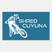 Shred Cuyuna Minnesota Rechteckiger Aufkleber (Vorderseite)