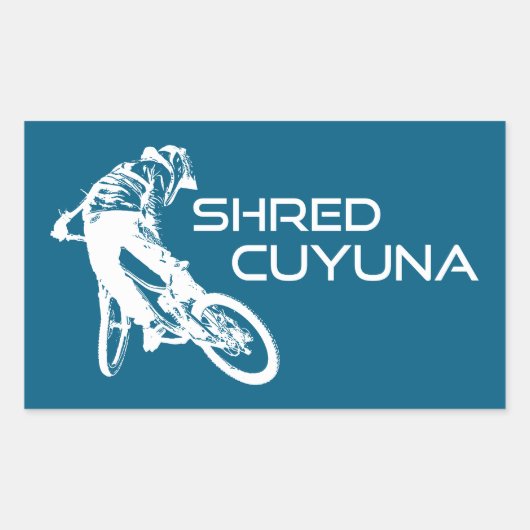 Shred Cuyuna Minnesota Rechteckiger Aufkleber (Vorderseite)