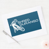 Shred Durango Colorado Mountain Biking Rechteckiger Aufkleber (Umschlag)