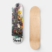 Shred Electrical Gitarre Skateboard (Vorderseite)