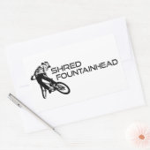 Shred Fountainhead Virginia Mountain Biking Rechteckiger Aufkleber (Umschlag)