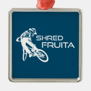 Shred Fruita Colorado Mountain Biking Ornament Aus Metall