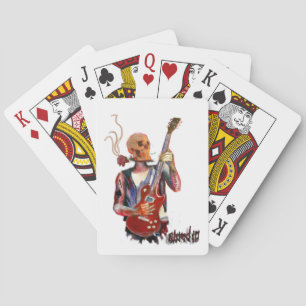 Shred it skull Guitar Art Playing Cards Spielkarten