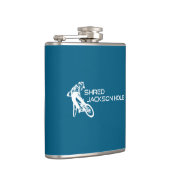 Shred Jackson Hole Wyoming Mountain Biking Flachmann (Rechts)