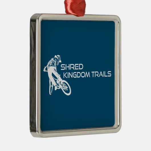 Shred Kingdom Trails Vermont Ornament Aus Metall (Rechts)