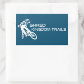 Shred Kingdom Trails Vermont Rechteckiger Aufkleber (Tasche)