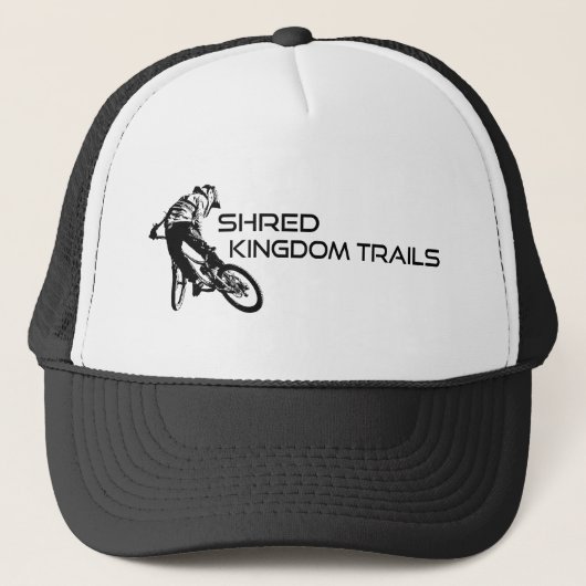 Shred Kingdom Trails Vermont Truckerkappe (Vorderseite)