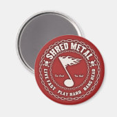 Shred Metal Magnet (Vorderseite/Rückseite)
