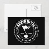 Shred Metal Postkarte (Vorne/Hinten)