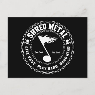 Shred Metal Postkarte