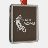 Shred Moab Mountain Biking Ornament Aus Metall (Rechts)