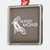 Shred Moab Mountain Biking Ornament Aus Metall (Links)