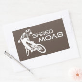 Shred Moab Mountain Biking Rechteckiger Aufkleber (Umschlag)