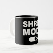 Shred Mode On Zweifarbige Tasse (Vorderseite Links)