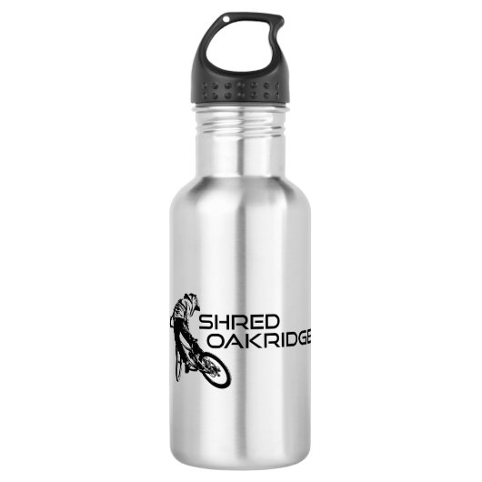 Shred Oakridge Oregon Mountain Biking Edelstahlflasche (Vorderseite)