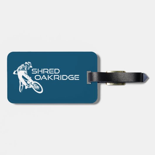 Shred Oakridge Oregon Mountain Biking Gepäckanhänger (Rückseite horizontal)