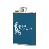 Shred Park City Utah Mountain Biking Flachmann (Links)