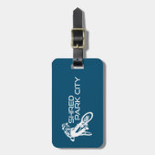 Shred Park City Utah Mountain Biking Gepäckanhänger (Vorderseite vertikal)