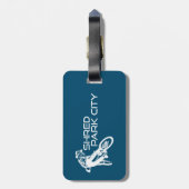 Shred Park City Utah Mountain Biking Gepäckanhänger (Rückseite vertikal)