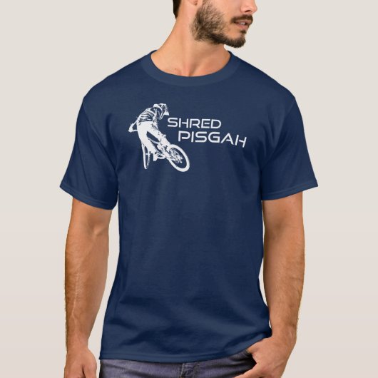 Shred Pisgah North Carolina Mountain Biking T-Shirt (Vorderseite)