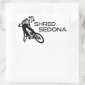 Shred Sedona Arizona Rechteckiger Aufkleber (Tasche)