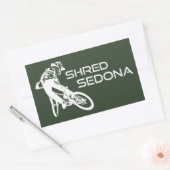 Shred Sedona Arizona Rechteckiger Aufkleber (Umschlag)