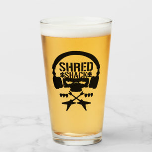Shred Shack "Bullet Club Parody" Pint Glass Glas