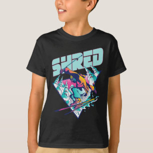 Shred Shirt Vintage Freestyle Skifahren 80er Kostü