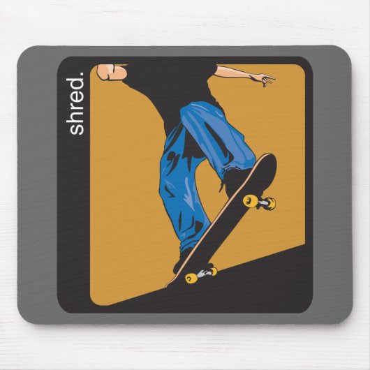 Shred Skateboarding Mousepad (Vorne)