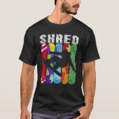 SHRED Snowboard Snowboarding Rider Gift Tee (Vorderseite)