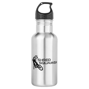 Shred Squamish Mountainbiken Edelstahlflasche