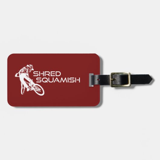 Shred Squamish Mountainbiking Gepäckanhänger (Vorderseite horizontal)
