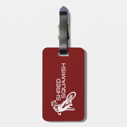 Shred Squamish Mountainbiking Gepäckanhänger (Rückseite vertikal)