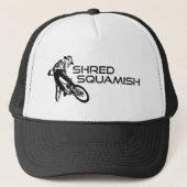 Shred Squamish Mountainbiking Truckerkappe (Vorderseite)
