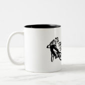 Shred Squamish Mountainbiking Zweifarbige Tasse (Links)
