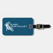 Shred Sun Valley Idaho Mountain Biking Gepäckanhänger (Vorderseite horizontal)