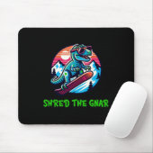 Shred the Gnar Funny Snowboarding Dinosaur T-rex W Mousepad (Mit Mouse)