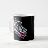 Shred the Gnar Snowboarding Kaffeetasse (Vorderseite Links)