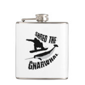 Shred the Gnarwhal Flachmann (Vorderseite)