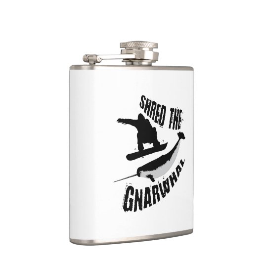 Shred the Gnarwhal Flachmann (Rechts)