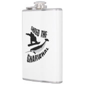 Shred the Gnarwhal Flachmann (Links)