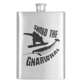 Shred the Gnarwhal Flachmann