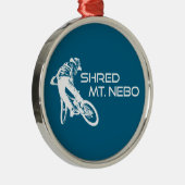 Shred The Mt. Nebo Trail Bentonville Ornament Aus Metall (Rechts)