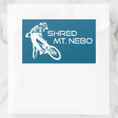 Shred The Mt. Nebo Trail Bentonville Rechteckiger Aufkleber (Tasche)