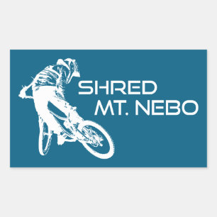 Shred The Mt. Nebo Trail Bentonville Rechteckiger Aufkleber