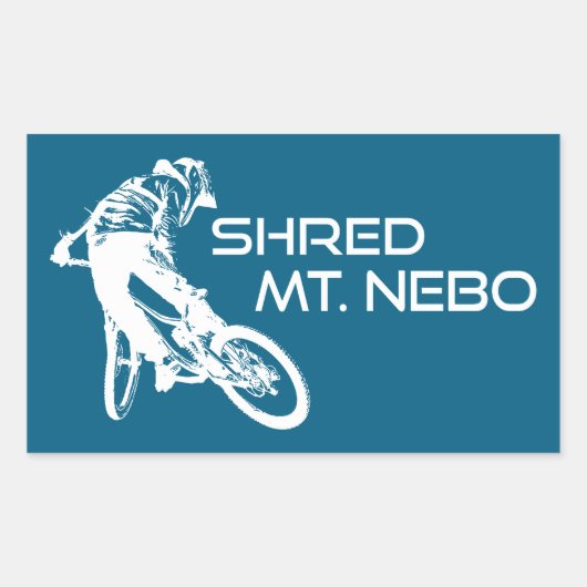 Shred The Mt. Nebo Trail Bentonville Rechteckiger Aufkleber (Vorderseite)