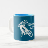 Shred The Mt. Nebo Trail Bentonville Zweifarbige Tasse (Vorderseite Links)