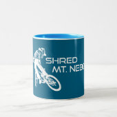 Shred The Mt. Nebo Trail Bentonville Zweifarbige Tasse (Mittel)