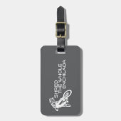 Shred The Whole Enchilada Moab Utah Gepäckanhänger (Vorderseite vertikal)