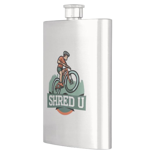 Shred University Mountain Biking Flachmann (Links)